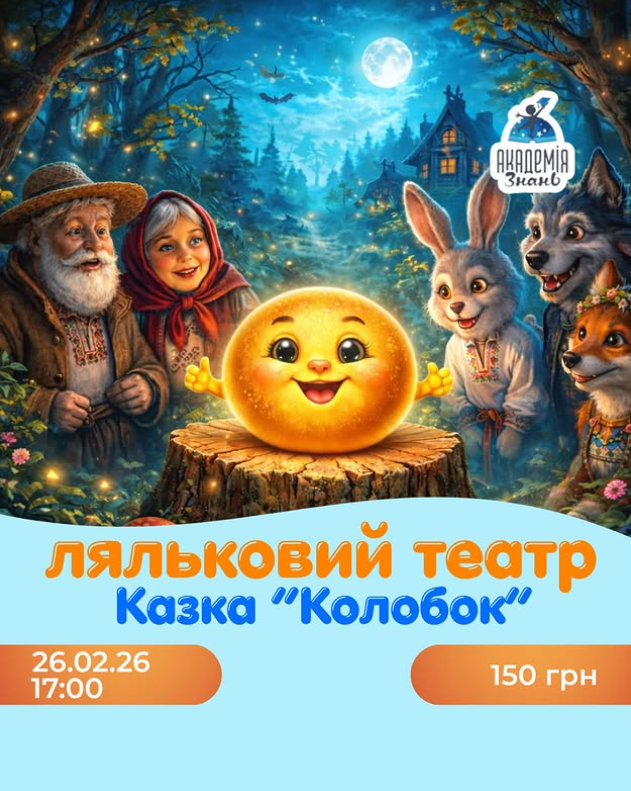 Ляльковий театр. Казка "Колобок" - фото Ляльковий театр. Казка "Колобок" - фото