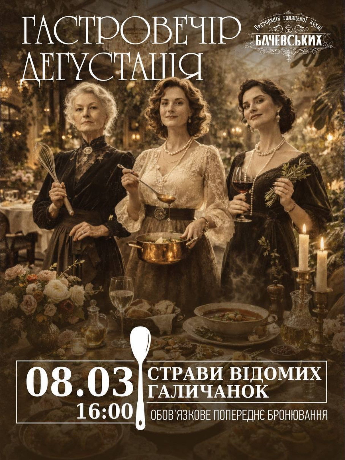 Гастровечір "Страви відомих галичанок" - фото Гастровечір "Страви відомих галичанок" - фото