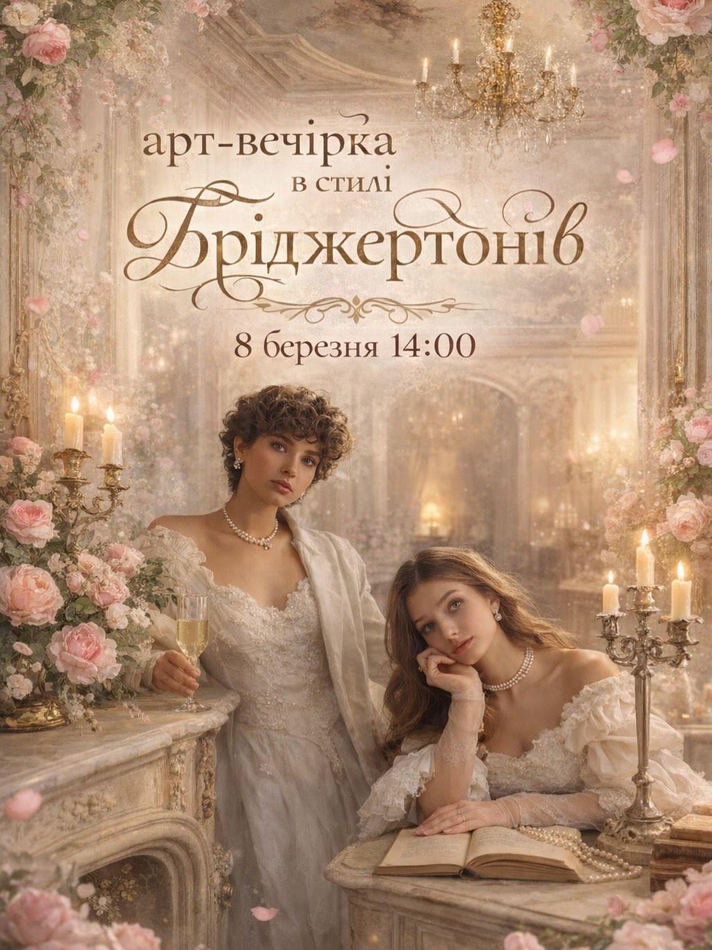 Арт-вечірка в стилі Бріджертонів - фото Арт-вечірка в стилі Бріджертонів - фото