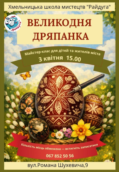 Майстер-клас "Великодня дряпанка" - фото Майстер-клас "Великодня дряпанка" - фото