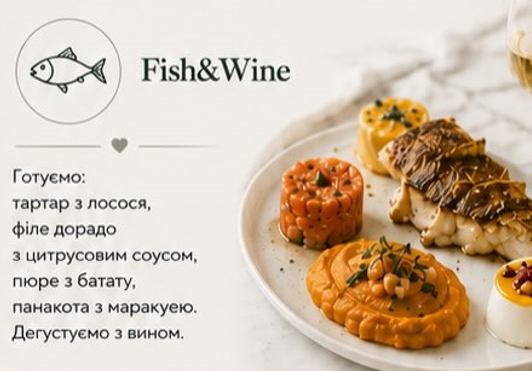 Майстер-клас "Fish & Wine" - фото Майстер-клас "Fish & Wine" - фото