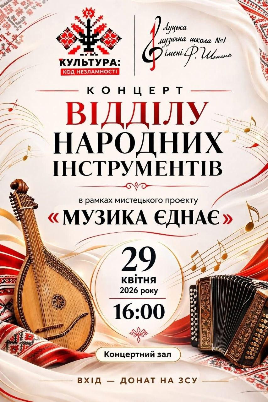 Концерт відділу народних інструментів - фото Концерт відділу народних інструментів - фото