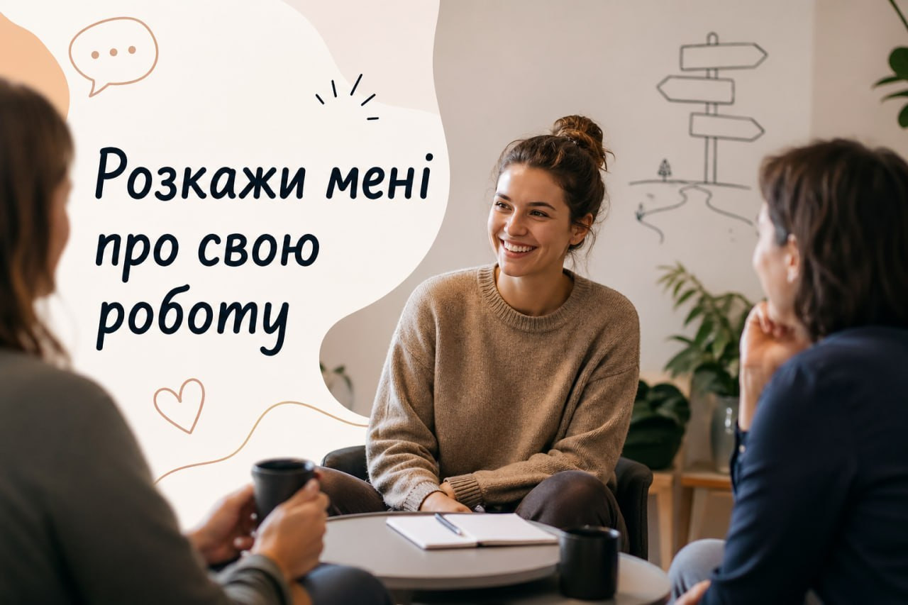 Групова дискусія "Розкажи мені про свою роботу" - фото Групова дискусія "Розкажи мені про свою роботу" - фото