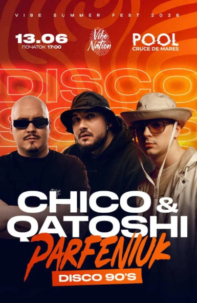 Chico & Qatoshi & Parfeniuk. Disco 90's - фото Chico & Qatoshi & Parfeniuk. Disco 90's - фото