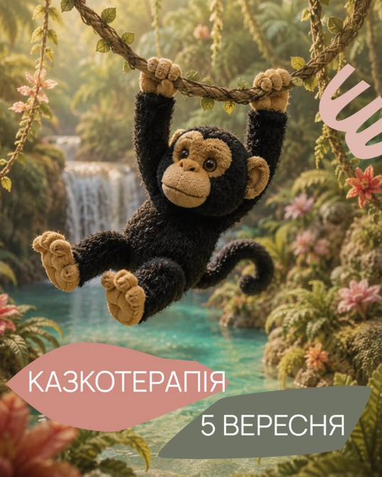 Казкотерапія "Як мавпочка навчилась плавати"