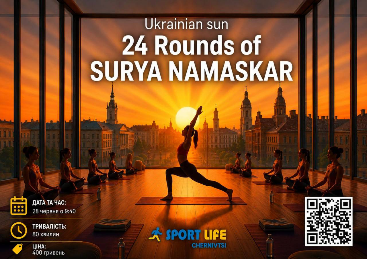 Ukrainian sun: 24 Rounds of SURYA NAMASKAR - фото Ukrainian sun: 24 Rounds of SURYA NAMASKAR - фото