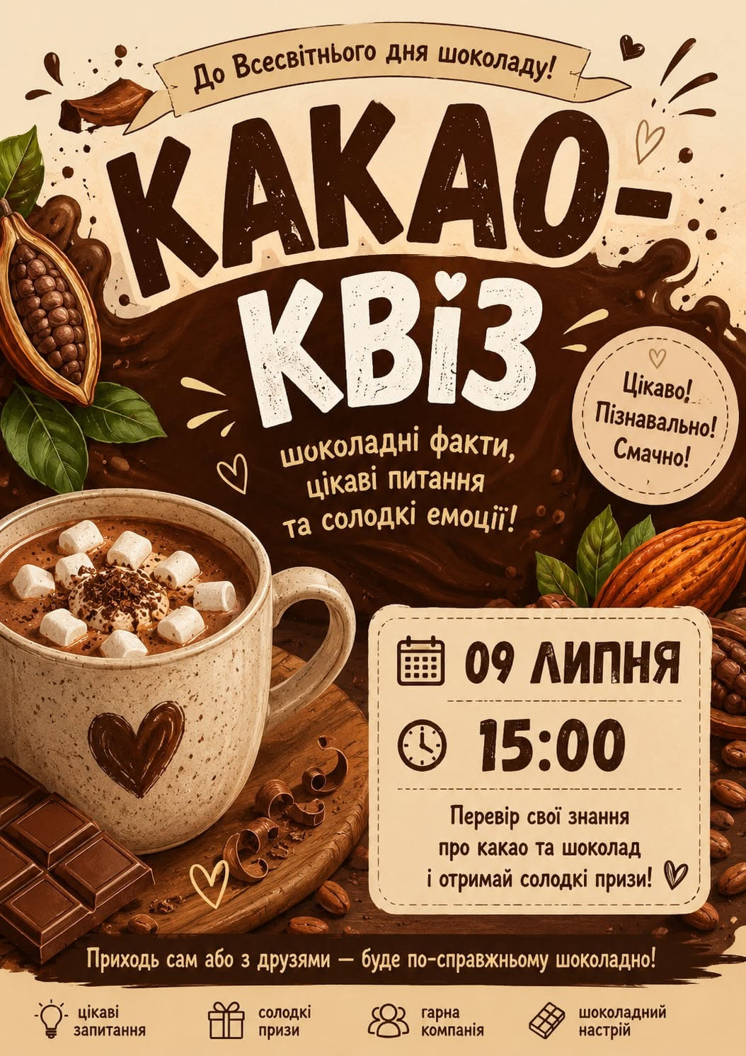 Какао-квіз - фото Какао-квіз - фото
