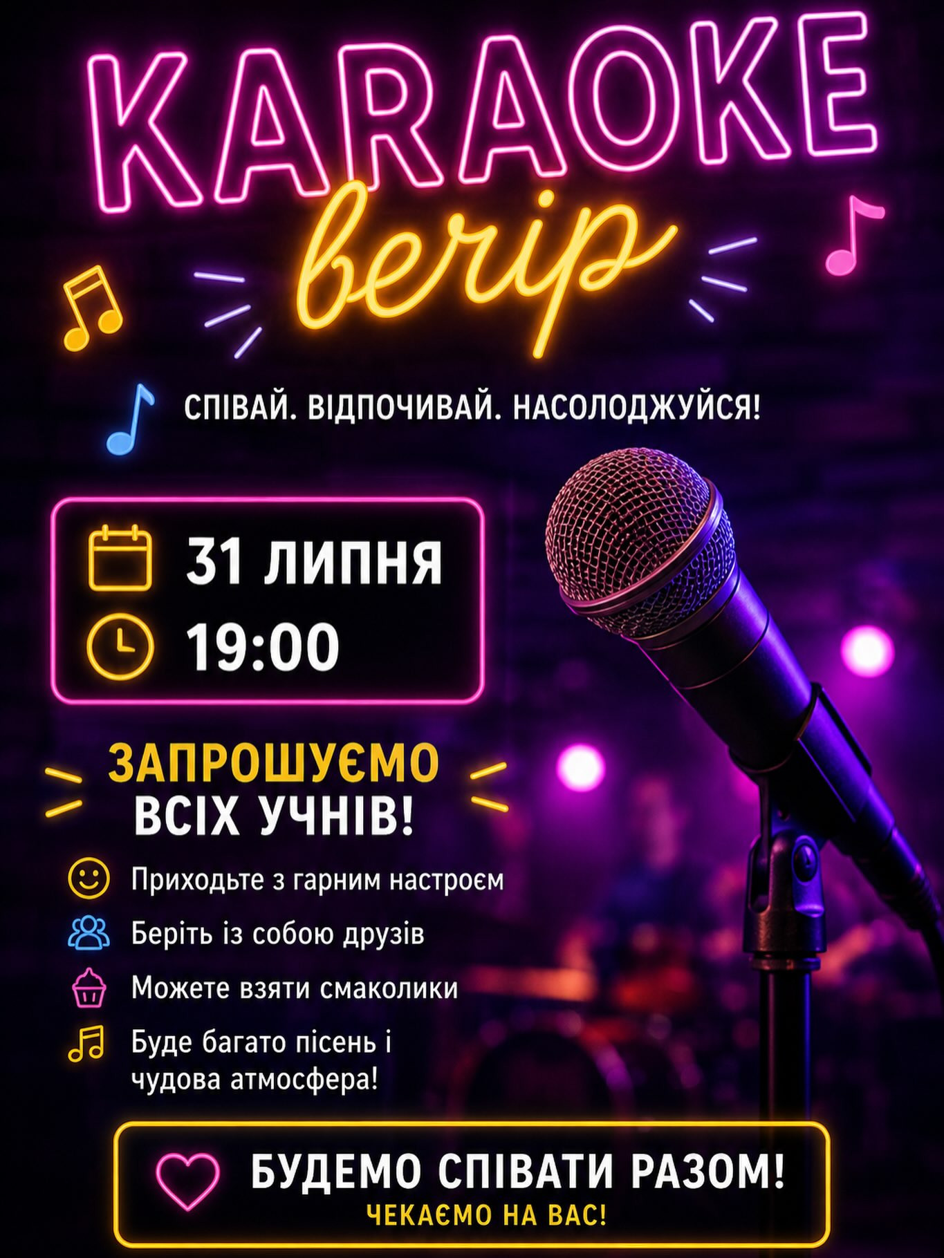 Караоке вечір - фото Караоке вечір - фото