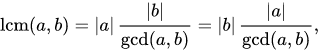 Least Common Multiple Formula