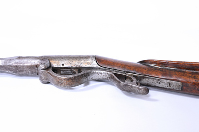Rare fusil &agrave; levier avec allumage &agrave; aiguille, le canon marqu&eacute; 'R.K' et num&eacute;rot&eacute; '143', Allemagne, 19&egrave;me si&egrave;cle