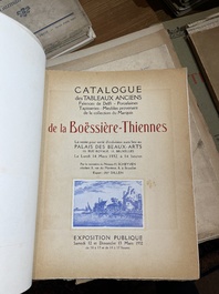 Vaste collection de catalogues de ventes aux ench&egrave;res, e.a. Frederik Muller, Georges Petit, Fernand Fievez, Georges Giroux, ..., 19&egrave;me/20&egrave;me si&egrave;cle