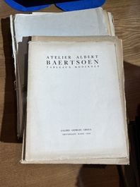 Vaste collection de catalogues de ventes aux ench&egrave;res, e.a. Frederik Muller, Georges Petit, Fernand Fievez, Georges Giroux, ..., 19&egrave;me/20&egrave;me si&egrave;cle