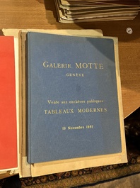 Vaste collection de catalogues de ventes aux ench&egrave;res, e.a. Frederik Muller, Georges Petit, Fernand Fievez, Georges Giroux, ..., 19&egrave;me/20&egrave;me si&egrave;cle