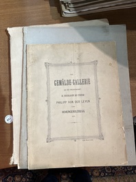 Vaste collection de catalogues de ventes aux ench&egrave;res, e.a. Frederik Muller, Georges Petit, Fernand Fievez, Georges Giroux, ..., 19&egrave;me/20&egrave;me si&egrave;cle