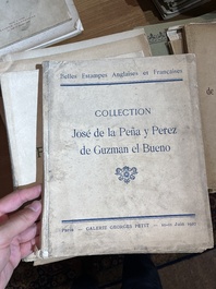 Vaste collection de catalogues de ventes aux ench&egrave;res, e.a. Frederik Muller, Georges Petit, Fernand Fievez, Georges Giroux, ..., 19&egrave;me/20&egrave;me si&egrave;cle
