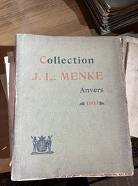 Vaste collection de catalogues de ventes aux ench&egrave;res, e.a. Frederik Muller, Georges Petit, Fernand Fievez, Georges Giroux, ..., 19&egrave;me/20&egrave;me si&egrave;cle