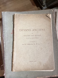 Vaste collection de catalogues de ventes aux ench&egrave;res, e.a. Frederik Muller, Georges Petit, Fernand Fievez, Georges Giroux, ..., 19&egrave;me/20&egrave;me si&egrave;cle