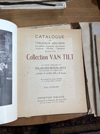 Vaste collection de catalogues de ventes aux ench&egrave;res, e.a. Frederik Muller, Georges Petit, Fernand Fievez, Georges Giroux, ..., 19&egrave;me/20&egrave;me si&egrave;cle