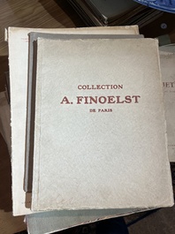 Vaste collection de catalogues de ventes aux ench&egrave;res, e.a. Frederik Muller, Georges Petit, Fernand Fievez, Georges Giroux, ..., 19&egrave;me/20&egrave;me si&egrave;cle