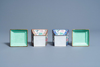 Collection vari&eacute;e en &eacute;maux cloisonn&eacute;s, &eacute;maux de Canton et porcelaine de Chine et Japon, 19&egrave;me/20&egrave;me si&egrave;cle