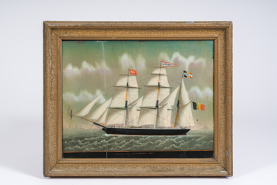 Carolus Ludovicus Weyts (1828-1876, attribu&eacute; &agrave;): 'Brabo van Antwerpen', &eacute;glomis&eacute;, dat&eacute; 1859