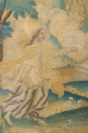 Panneau de broderie figurant l'Assomption de Marie, Angleterre, 18&egrave;me si&egrave;cle