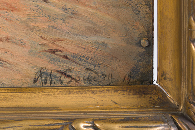 Robert Boudry (1878-1961): 'In den apel', huile sur panneau, dat&eacute; (19)19