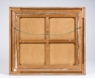 &Eacute;cole belge, suiveur de Gustaaf Wappers (1803-1874): Jeune m&egrave;re avec enfant, huile sur toile, d&eacute;but du 20&egrave;me si&egrave;cle