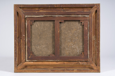 Paul Kuhstoss (1870-1898): Moulin au bord du village, huile sur toile