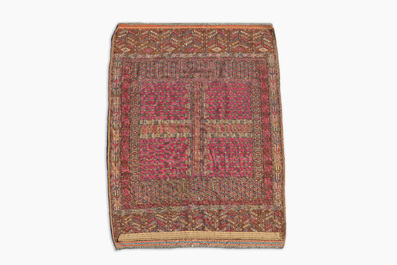 Tapis oriental de type Hachlou en laine &agrave; d&eacute;cor g&eacute;om&eacute;trique, Turkm&eacute;nistan, premier tiers du 20&egrave;me si&egrave;cle