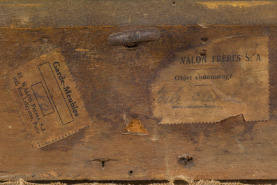 Fran&ccedil;ois Pierre Barry (1813-1905, attribu&eacute; &agrave;): Le naufrage, huile sur toile, 19&egrave;me si&egrave;cle