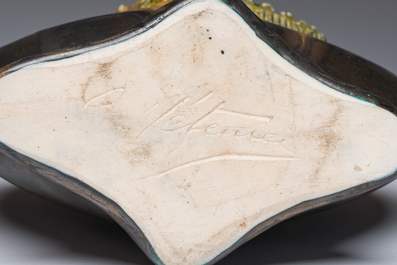 Gilbert M&eacute;t&eacute;nier (1876-?): Deux vases Art D&eacute;co