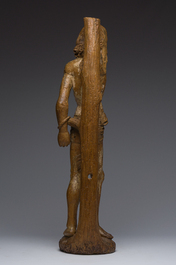 Saint S&eacute;bastien en bois sculpt&eacute; et polychrom&eacute;, Allemagne du Sud ou Autriche, 16&egrave;me si&egrave;cle