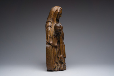 Piet&agrave; en ch&ecirc;ne sculpt&eacute;, Flandres, 16&egrave;me si&egrave;cle