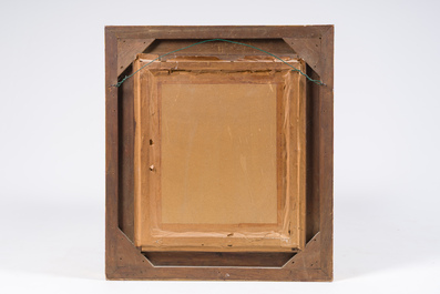 Willem Bastiaan Tholen (1860-1931): Paysage urbain anim&eacute;, aquarelle sur papier