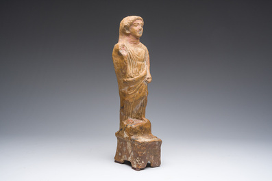 Sculpture votive d'une femme en terre cuite, Ph&eacute;nicie, Liban, probablement 3&egrave;me/2&egrave;me si&egrave;cle av. J.-C.