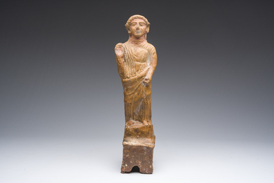 Sculpture votive d'une femme en terre cuite, Ph&eacute;nicie, Liban, probablement 3&egrave;me/2&egrave;me si&egrave;cle av. J.-C.