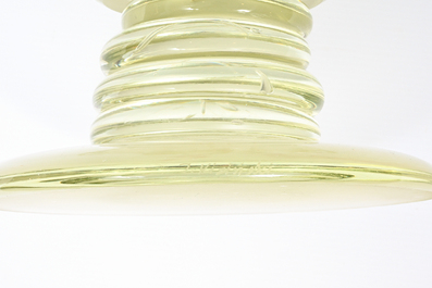 Ireneusz Kizinski (1937-2008): Vase de forme libre en verre de la s&eacute;rie 'Cups'