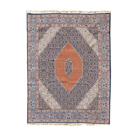 Tapis de type Bidjar &agrave; d&eacute;cor floral, laine sur coton, Inde, 20&egrave;me si&egrave;cle