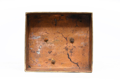 Paul Dubois (1829-1905): 'L&eacute;on Pilet', bronze &agrave; patine brune