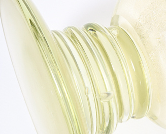 Ireneusz Kizinski (1937-2008): Vase de forme libre en verre de la s&eacute;rie 'Cups'