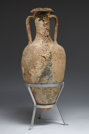A large Roman terracotta oil amphora of the 'Dressel 3' type, 1st-3rd C.
