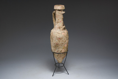 A large Roman terracotta oil amphora of the 'Dressel 1' type, 1st-3rd C.