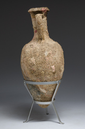 A large Roman terracotta oil amphora of the 'Dressel 3' type, 1st-3rd C.