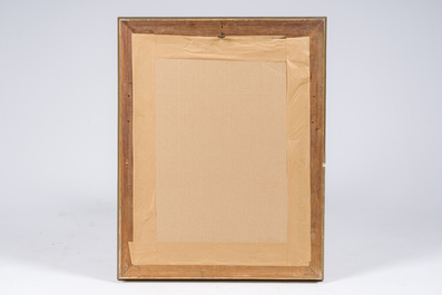 Willem Geets (1838-1919), apr&egrave;s Lawrence Alma-Tadema (1836-1912): Dame au repos, aquarelle sur papier, dat&eacute; 1910