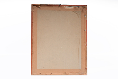 Armand Rassenfosse (1862-1934): 'Hiercheuse', lithographie en couleurs, dat&eacute; 1917