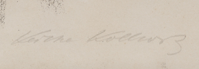 K&auml;the Kollwitz (1867-1945): 'Nachdenkende Frau', lithographie, [1920]