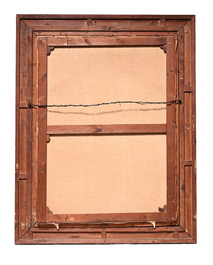 Paul Schouten (1860-1922): Paysage forestier, huile sur toile &amp; Charles De Naeyer (19e/20e si&egrave;cle): Nature morte, huile sur toile