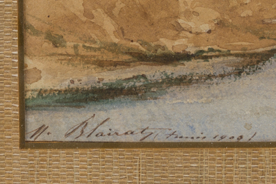 Marcel Blairat (1849-1891): Douze sc&egrave;nes orientalistes, aquarelle sur papier