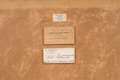 Oscar Colbrandt (1879-1959): Le Christ en croix, fusain sur papier